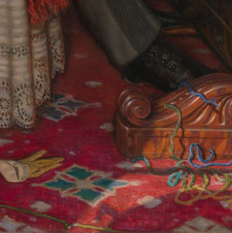 Уильям Холман Хант, Пробудившийся стыд, 1853, фрагмент