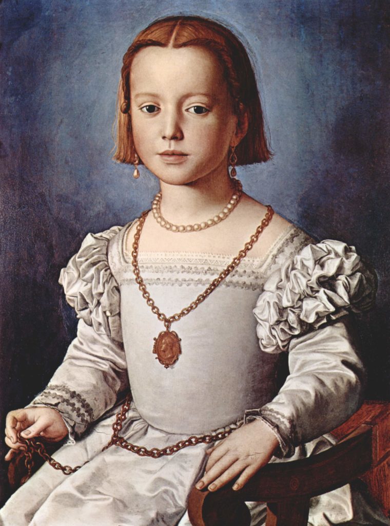 Аньоло Бронзино, Портрет Бии Медичи, 1542