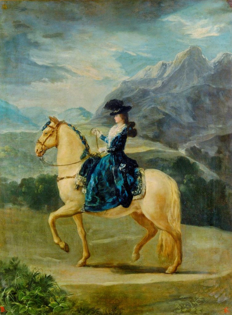 Франциско Гойя, Конный портрет Марии Терезы Валлабриджа, 1783